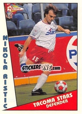 Sticker Nikola Ristic - Major Soccer League (MSL) 1991-1992 n. 31 - Pacific