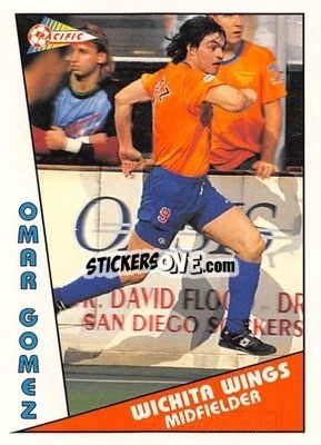 Sticker Omar Gomez - Major Soccer League (MSL) 1991-1992 - Pacific