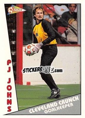 Sticker P.J. Johns - Major Soccer League (MSL) 1991-1992 - Pacific