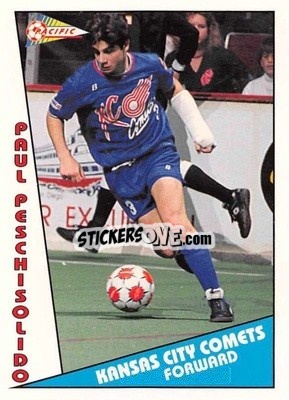Sticker Paul Peschisolido - Major Soccer League (MSL) 1991-1992 - Pacific