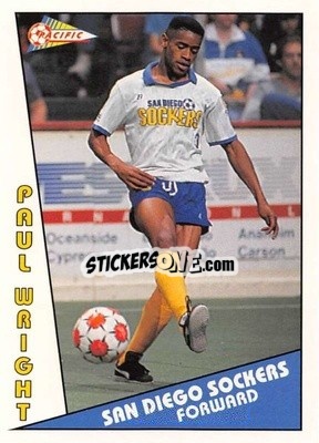 Sticker Paul Wright - Major Soccer League (MSL) 1991-1992 n. 4a - Pacific