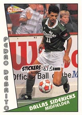 Cromo Pedro DeBrito - Major Soccer League (MSL) 1991-1992 - Pacific
