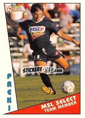 Sticker Preki - Major Soccer League (MSL) 1991-1992 - Pacific