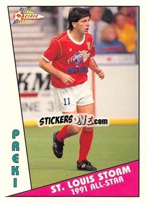 Sticker Preki - Major Soccer League (MSL) 1991-1992 n. 8b - Pacific