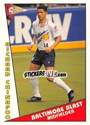 Cromo Richard Chinapoo - Major Soccer League (MSL) 1991-1992 - Pacific