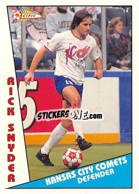 Cromo Rick Snyder - Major Soccer League (MSL) 1991-1992 - Pacific