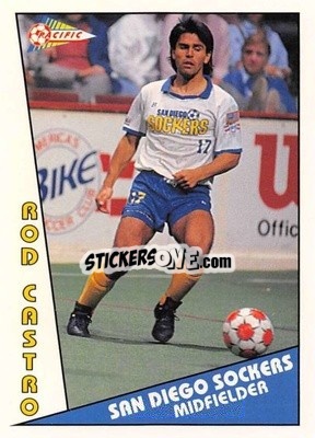 Cromo Rod Castro - Major Soccer League (MSL) 1991-1992 - Pacific