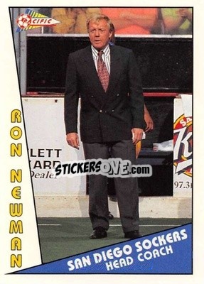 Sticker Ron Newman - Major Soccer League (MSL) 1991-1992 n. 18 - Pacific