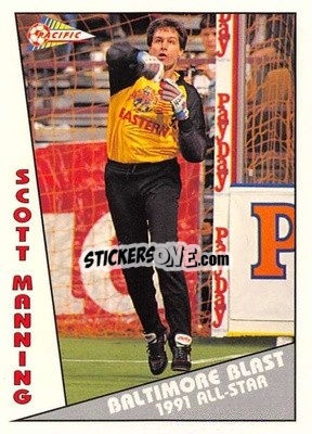 Sticker Scott Manning - Major Soccer League (MSL) 1991-1992 - Pacific