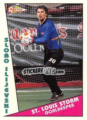 Sticker Slobo Ilijevski - Major Soccer League (MSL) 1991-1992 - Pacific