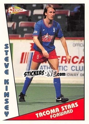 Cromo Steve Kinsey - Major Soccer League (MSL) 1991-1992 n. 24 - Pacific