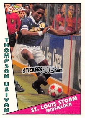Sticker Thompson Usiyan - Major Soccer League (MSL) 1991-1992 - Pacific