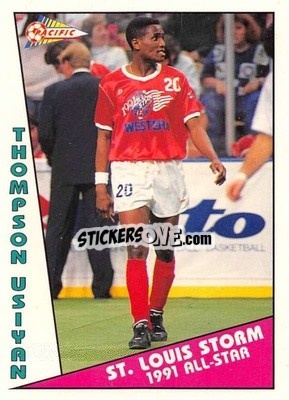 Sticker Thompson Usiyan - Major Soccer League (MSL) 1991-1992 - Pacific