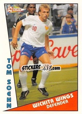 Cromo Tom Soehn - Major Soccer League (MSL) 1991-1992 - Pacific