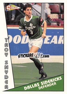 Cromo Troy Snyder - Major Soccer League (MSL) 1991-1992 - Pacific