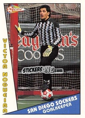Cromo Victor Nogueira - Major Soccer League (MSL) 1991-1992 - Pacific