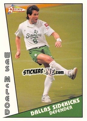 Sticker Wes McLeod - Major Soccer League (MSL) 1991-1992 n. 86 - Pacific