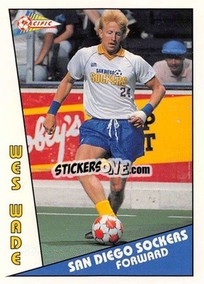 Cromo Wes Wade - Major Soccer League (MSL) 1991-1992 - Pacific