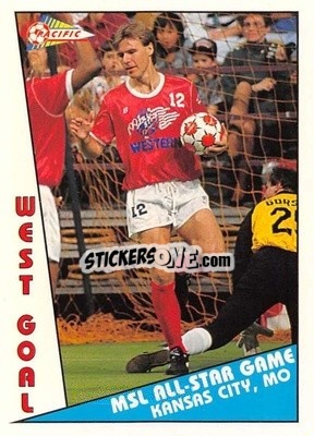 Sticker West Goal - Major Soccer League (MSL) 1991-1992 - Pacific