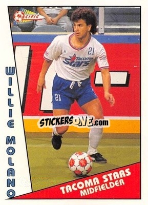 Sticker Willie Molano - Major Soccer League (MSL) 1991-1992 n. 25 - Pacific