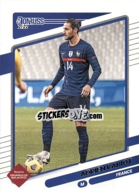 Sticker Adrien Rabiot - Donruss Soccer Road to Qatar 2021-2022 n. 62 - Panini