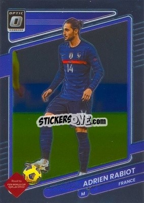 Sticker Adrien Rabiot - Donruss Soccer Road to Qatar 2021-2022 n. 62o - Panini