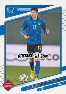 Sticker Alessandro Bastoni - Donruss Soccer Road to Qatar 2021-2022 n. 76 - Panini