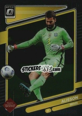 Sticker Alisson - Donruss Soccer Road to Qatar 2021-2022 n. 21o - Panini