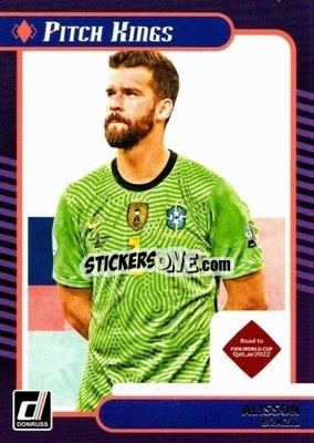 Sticker Alisson - Donruss Soccer Road to Qatar 2021-2022 n. 18pk - Panini