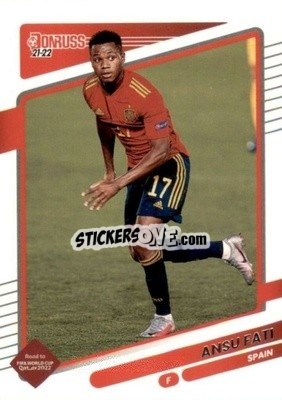 Figurina Ansu Fati - Donruss Soccer Road to Qatar 2021-2022 - Panini