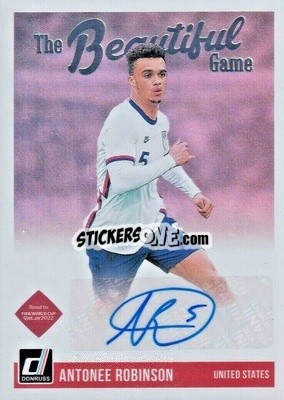 Sticker Antonee Robinson - Donruss Soccer Road to Qatar 2021-2022 n. BG-AR - Panini