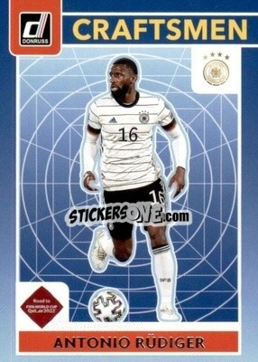 Sticker Antonio Rudiger - Donruss Soccer Road to Qatar 2021-2022 n. 19c - Panini