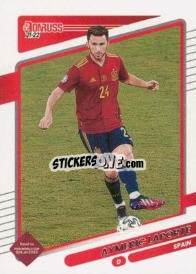 Sticker Aymeric Laporte - Donruss Soccer Road to Qatar 2021-2022 n. 129 - Panini