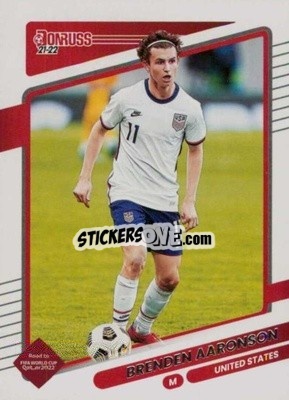 Sticker Brenden Aaronson - Donruss Soccer Road to Qatar 2021-2022 n. 165 - Panini