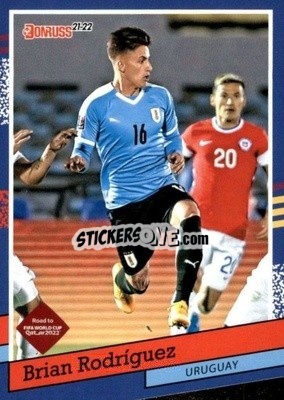 Sticker Brian Rodriguez - Donruss Soccer Road to Qatar 2021-2022 n. 6dt - Panini