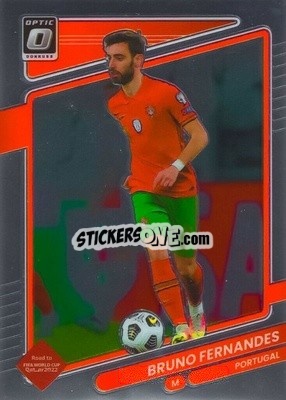 Sticker Bruno Fernandes - Donruss Soccer Road to Qatar 2021-2022 n. 118o - Panini