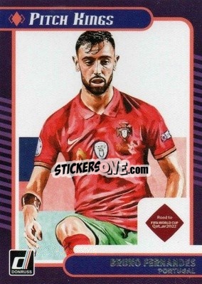 Sticker Bruno Fernandes - Donruss Soccer Road to Qatar 2021-2022 n. 4pk - Panini