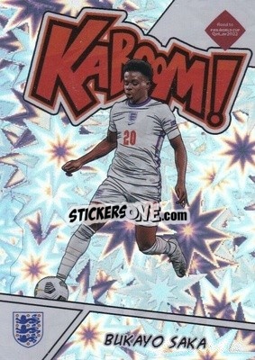 Sticker Bukayo Saka - Donruss Soccer Road to Qatar 2021-2022 n. 14k - Panini
