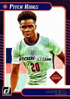 Sticker Bukayo Saka - Donruss Soccer Road to Qatar 2021-2022 n. 15pk - Panini
