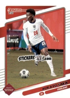 Sticker Bukayo Saka - Donruss Soccer Road to Qatar 2021-2022 n. 54 - Panini