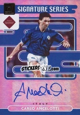 Sticker Carlo Ancelotti - Donruss Soccer Road to Qatar 2021-2022 n. SS-CA - Panini