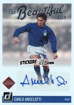 Sticker Carlo Ancelotti - Donruss Soccer Road to Qatar 2021-2022 - Panini