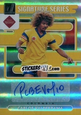 Sticker Carlos Valderrama - Donruss Soccer Road to Qatar 2021-2022 n. SS-VAL - Panini
