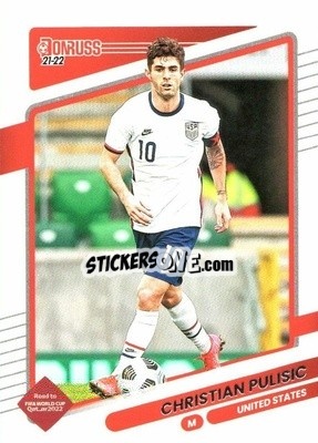 Sticker Christian Pulisic - Donruss Soccer Road to Qatar 2021-2022 n. 160 - Panini