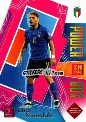 Sticker Ciro Immobile - Donruss Soccer Road to Qatar 2021-2022 n. 9pb - Panini