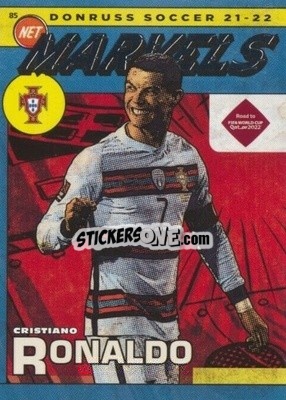 Sticker Cristiano Ronaldo - Donruss Soccer Road to Qatar 2021-2022 - Panini