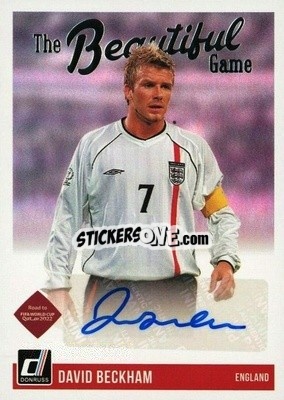 Sticker David Beckham - Donruss Soccer Road to Qatar 2021-2022 n. BG-DBE - Panini