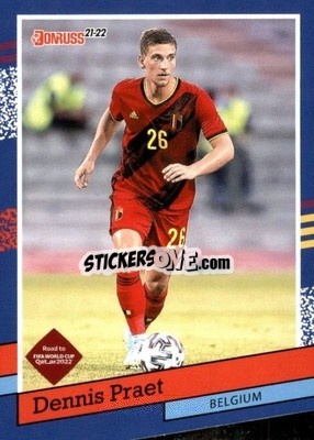 Sticker Dennis Praet - Donruss Soccer Road to Qatar 2021-2022 n. 8dt - Panini