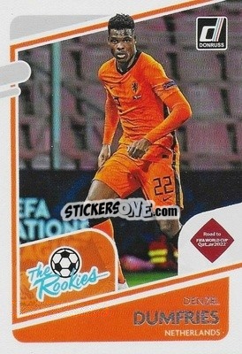 Sticker Denzel Dumfries - Donruss Soccer Road to Qatar 2021-2022 n. 17tr - Panini