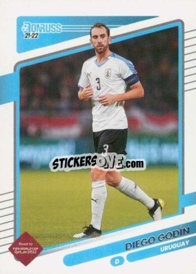 Sticker Diego Godin - Donruss Soccer Road to Qatar 2021-2022 n. 169 - Panini